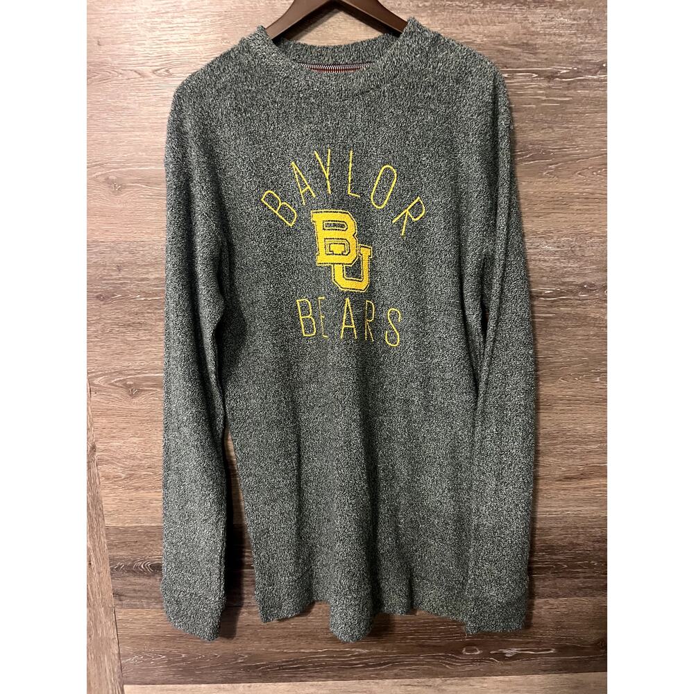 Baylor Bears comfy Terry sweater size XXL green women green long sleeves
